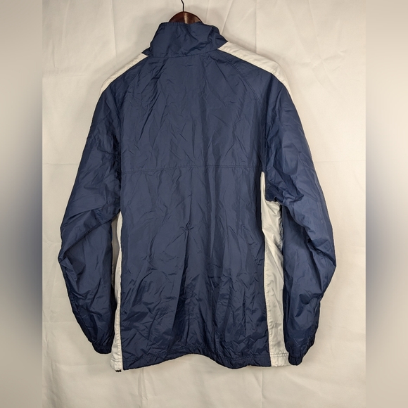 Vtg Nike Full Zip Jacket Windbreaker Track Blue Mens Large Mesh Lined Y2K A015 - Picture 10 of 11